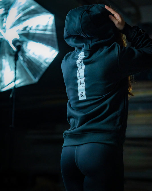 Hoodie unisexe “K” – Noir