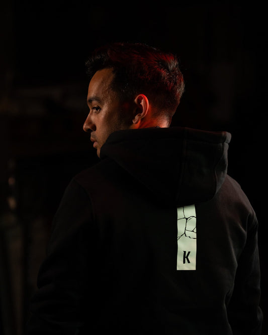 Hoodie unisexe “K” – Noir
